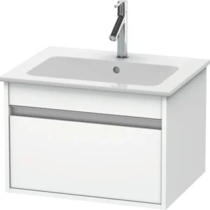 Duravit Ketho Waschtischunterbau ME by Starck, 1 Auszug, Weiß Matt, 600 mm