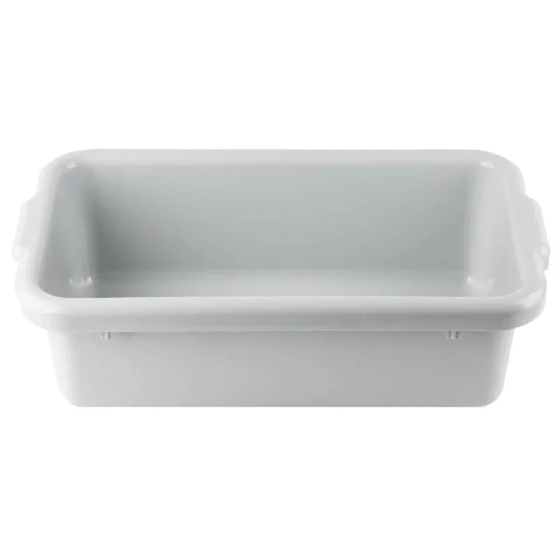 TableCraft Heavy Duty Bus Bin, 20.75" x 12" x 6", Grey