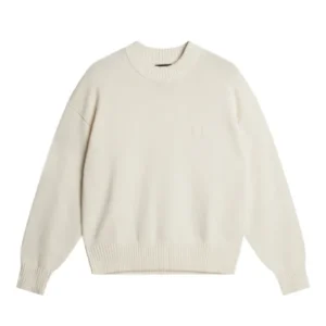 Eddy Cotton Wool Crew Neck / White