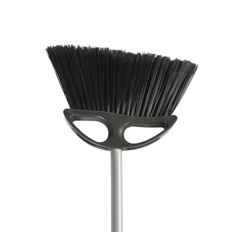 Globe Lobby Angle Broom, 10" Head, Black/Silver
