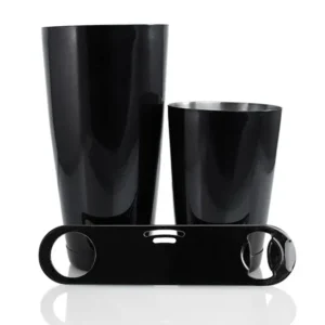 3 Piece Black Bar Set with StrainBlade® Bottle Opener