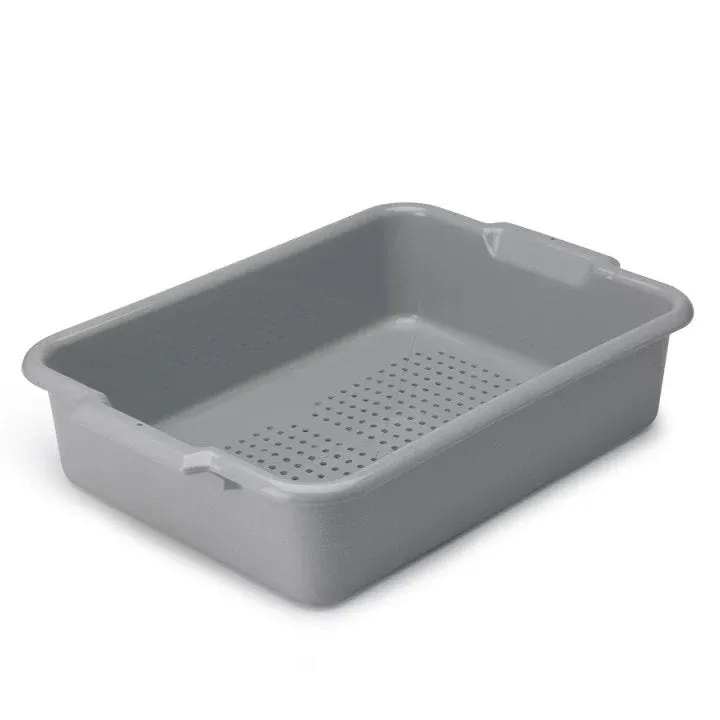 Vollrath Signature Perforated Bus Box, 20" x 15" x 5", Grey