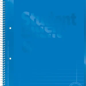 BRUNNEN Premium Collegeblock A4 - Azurblau mit Matt-Glanz-Effekt