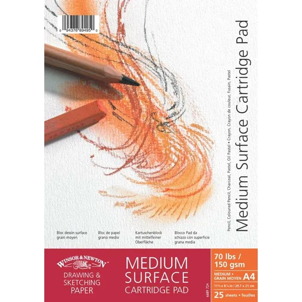 W/N A3 MED/S 150GSM SPIRAL PAD 25 SHT.