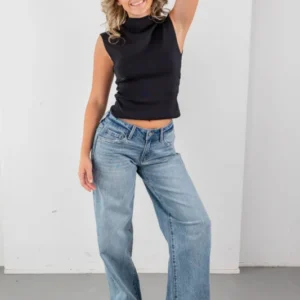 Faded Love Classic Low Rise Wide Leg Jeans