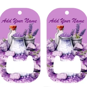 Lavender dog tag