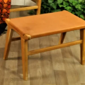 leather stool, leather ottoman | ModishStore | Ottomans