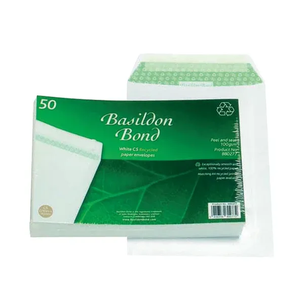 Basildon Bond C5 Pocket Envelope Plain White (Pack of 50) B80277