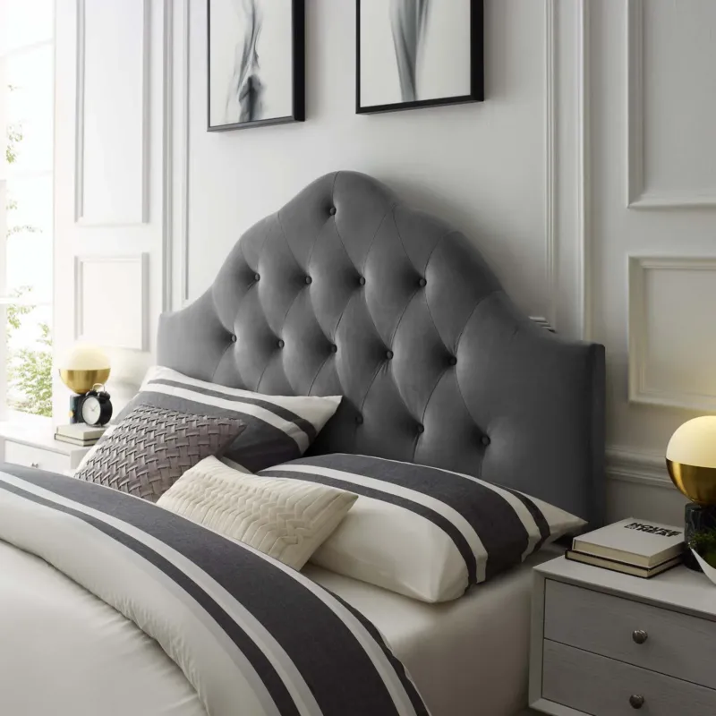 Modway Sovereign Queen Diamond Tufted Performance Velvet Headboard - MOD-6124 | Headboards | Modishstore - 1