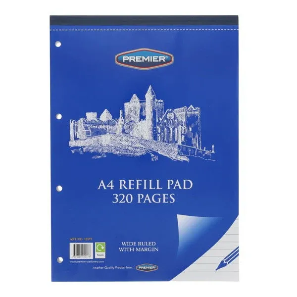 Premier A4 320pg Top Bound Refill Pad