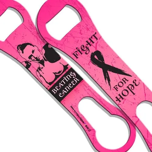 Kolorcoat™ V-Rod® Bottle Opener - Breast Cancer Awareness - Fight For Hope