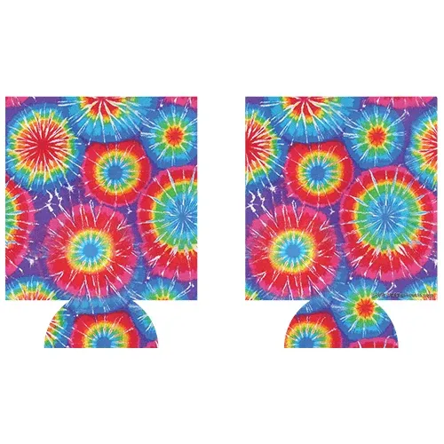 Kolorcoat™ Can Cooler (2 Pack) - Tie Dye Circles