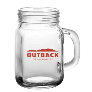 12 oz Custom BarConic® Mason Jar with Handle - 12 Count