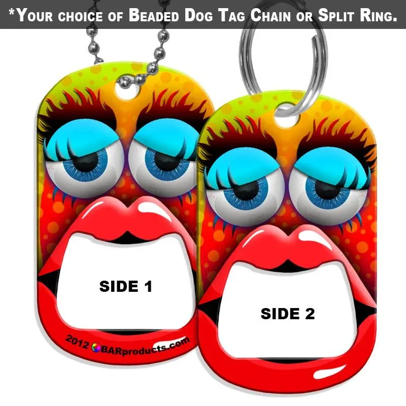 Kolorcoat Dog Tag Opener - Puckery Paco