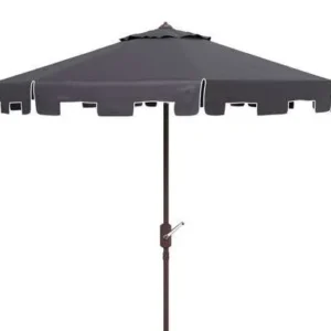 Safavieh Zimmerman 11Ft Rnd Market Umbrella | Umbrellas | Modishstore