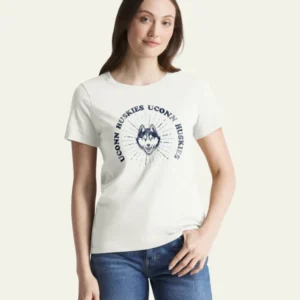 CONNECTICUT HUSKIES UCONN SHINE LINES '47 WOMEN'S EVERYDAY TEE