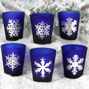 1.5oz Snowflakes Shots Glass Set