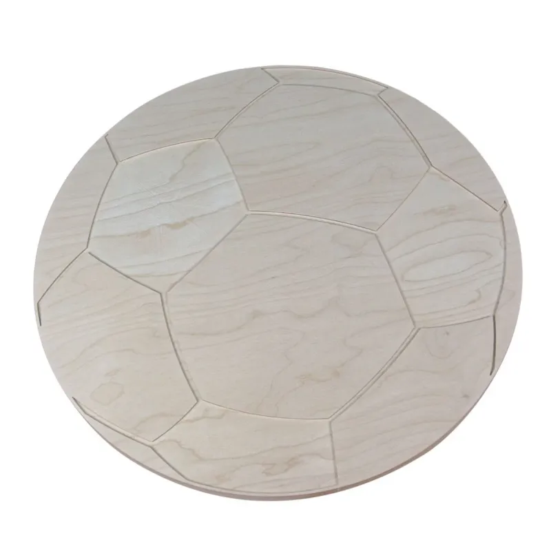DIY Wooden Table Top - Soccer Ball