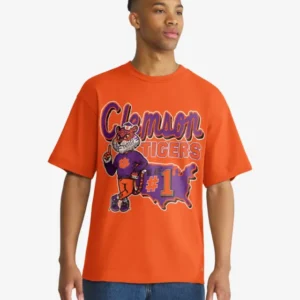 CLEMSON TIGERS VINTAGE MASCOT MANIA '47 FOUNDATION TEE