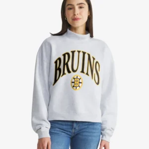 BOSTON BRUINS VINTAGE VANTAGE '47 WOMEN'S MOCK NECK PULLOVER