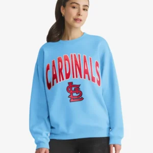 ST. LOUIS CARDINALS COOPERSTOWN EXTRA INNINGS '47 OVERSIZED CREW WOMENS